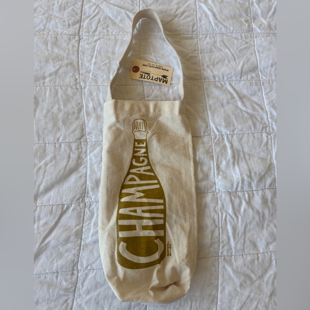 Champagne Bottle Canvas Carry Bag / Gift Tote – MAPTOTE ✨🍾